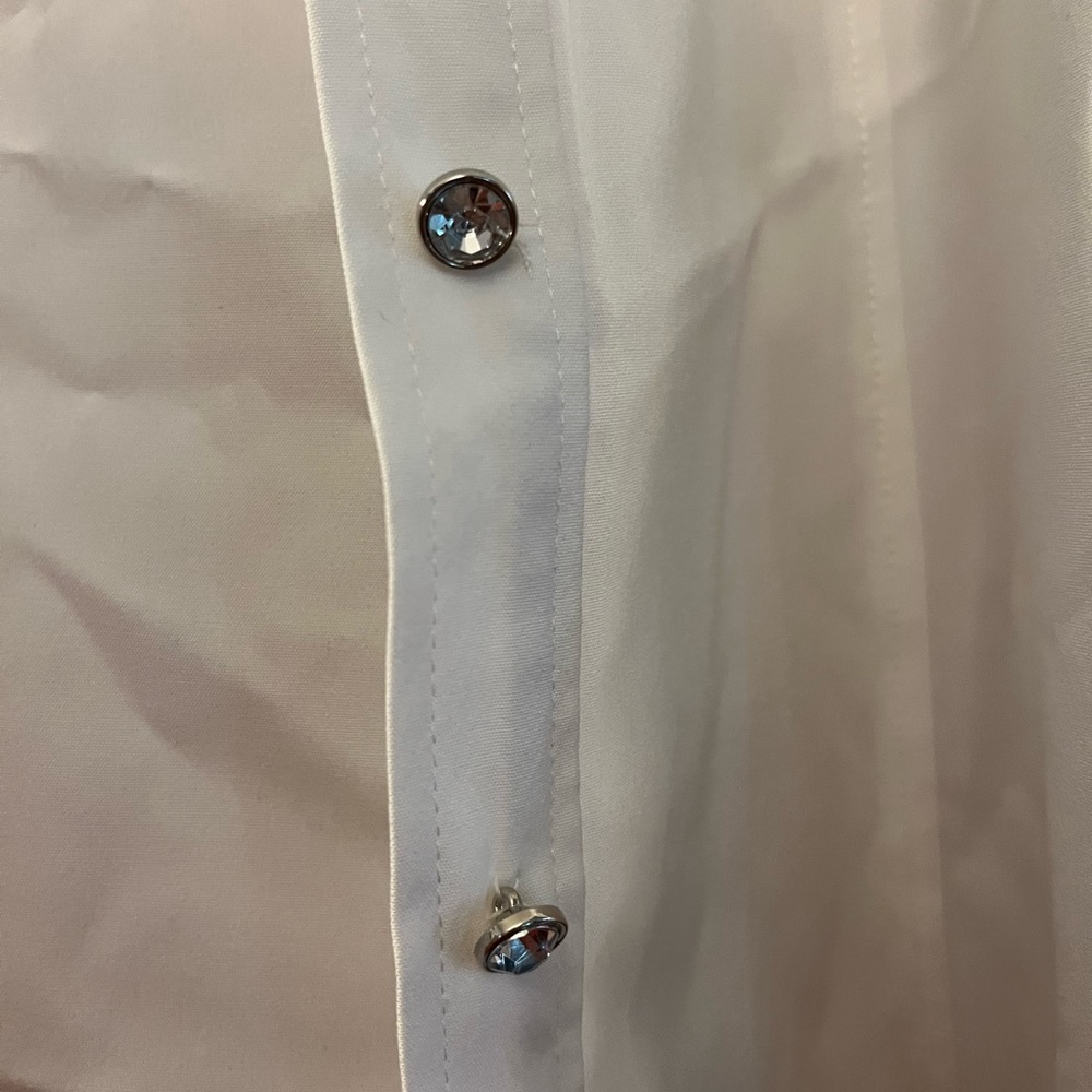 Style & Co Pleated Button Up - Picture 3 of 5